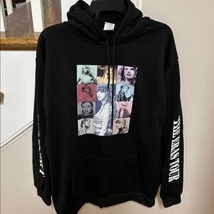 Taylor Swift Black Graphic long sleeve Eras Tour Hoodie